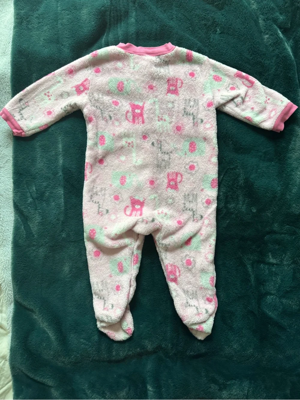 🌸 6-9 Month Pink Baby Girl Onesie Bundle – 2 Piece